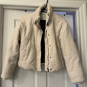 White puffer jacket size XS